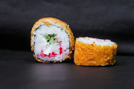 Темпура креветка и икра