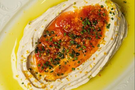 Тарамасалата с томатной сальсой