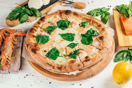 Пицца с морепродуктами