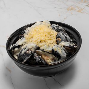 Мидии в соусе блю чиз