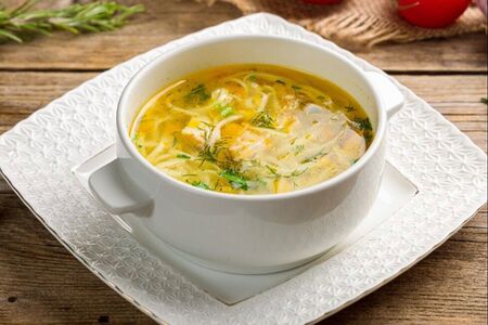 Домашний суп-лапша с цыпленком