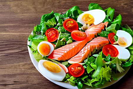 Цезарь с семгой