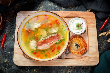 Уха Таманьская с расстегаем