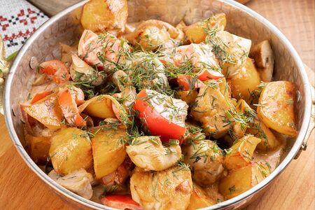 Жаркое с курицей
