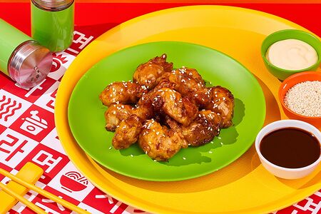 Попкорн из тигровых креветок в глазури