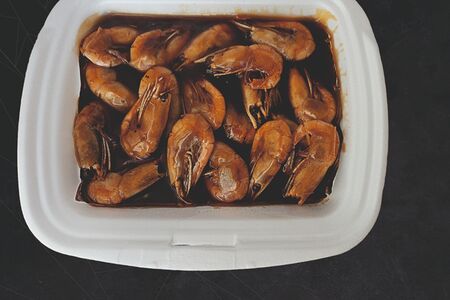 Жареные креветки