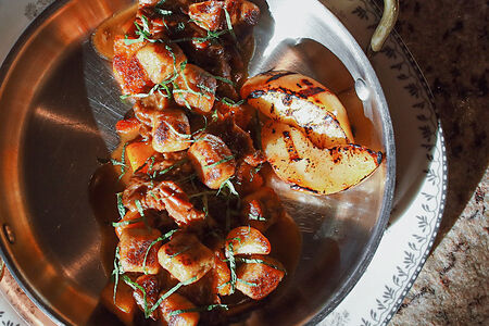 Печёные ньокки с томлёным козлёнком