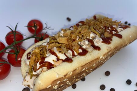 Хот-дог с курицей