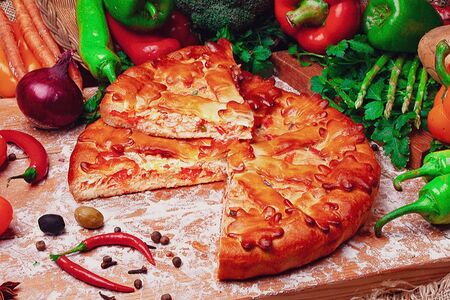 Пирог с семгой