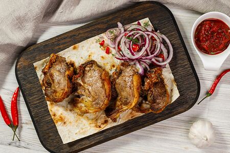 Шашлык из бараньего седла