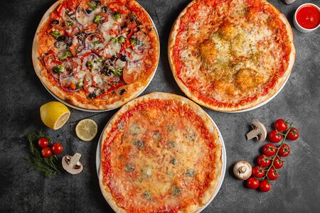 Сет Веган из трех пицц