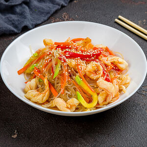 Вок с рисовой лапшой