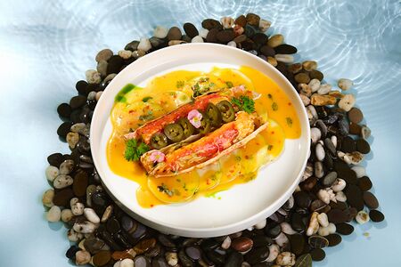 Краб в остром соусе Чили