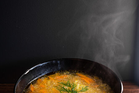 Лапша домашняя с курицей