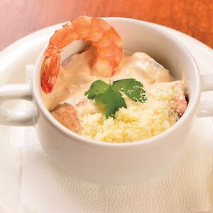 Крем-суп с морепродуктами