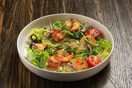 Салат с креветкой