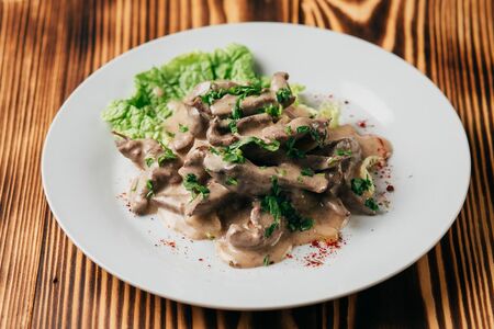 Бефстроганов из говядины