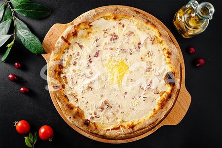 Карбонара пицца большая