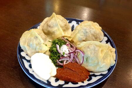 Манты узбекские с бараниной