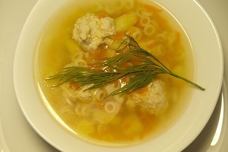 Суп с фрикадельками