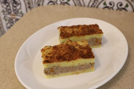 Картофельная запеканка с говядиной
