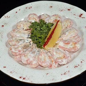 Креветки, жаренные в сливочном соусе