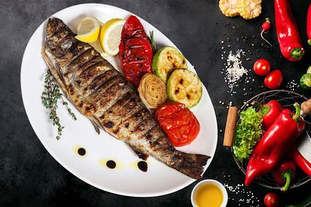 Форель радужная на мангале