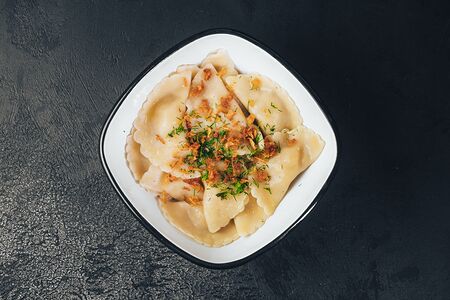 Вареники Бульба Бэггинс с картофелем и луком фри