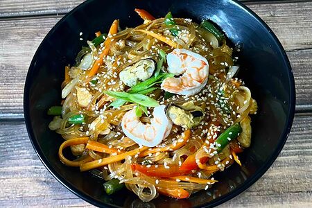 Харусаме с морепродуктами