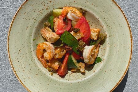 Панцанелла с креветками