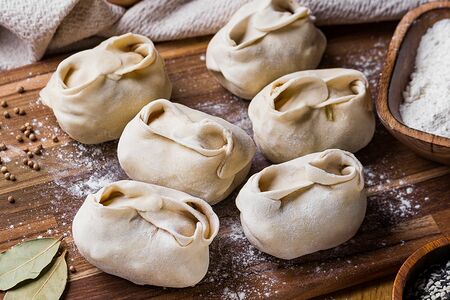 Манты с говядиной