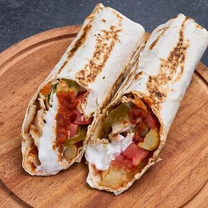 Шаверма в лаваше по-мексикански