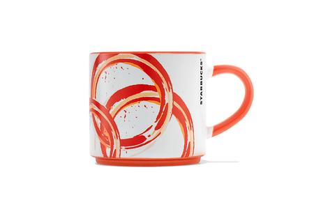 Кружка керамическая CIRCLES ORANGE, 315 мл