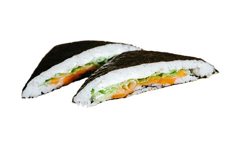 Онигирадзу с сёмгой