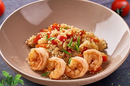 Тяхан с креветкой