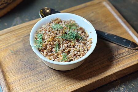 Гречка с луком