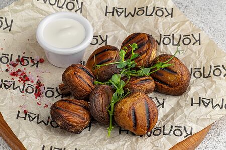 Шампиньоны гриль