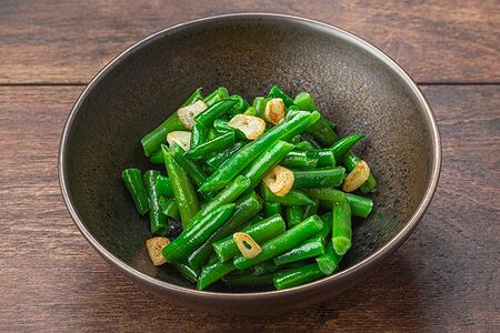 Жареная стручковая фасоль