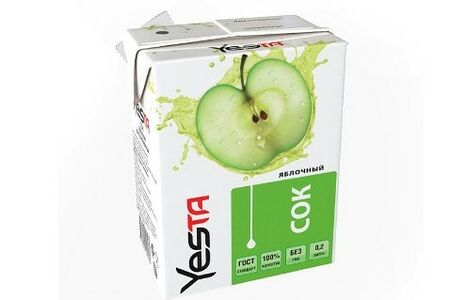 Сок с трубочкой яблочный