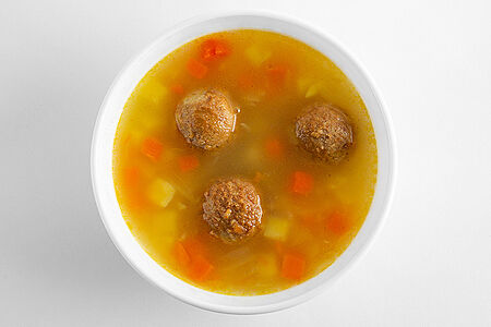 Суп вермишелевый с фрикадельками