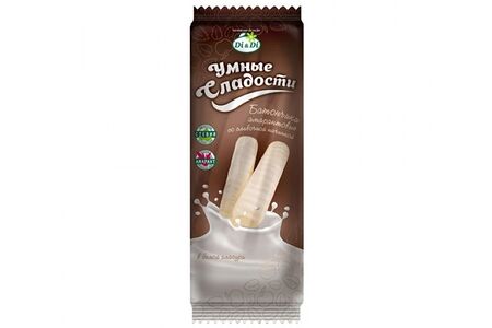 Батончик амарантовый без глютена со сливочной начинкой в белой глазури