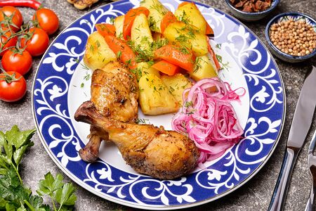 Казан-кебаб из курицы