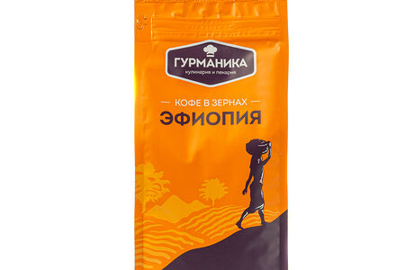 Кофе Эфиопия жареный в зернах 1кг