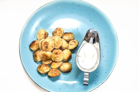 Жареные пельмени