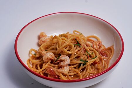 Паста с креветками