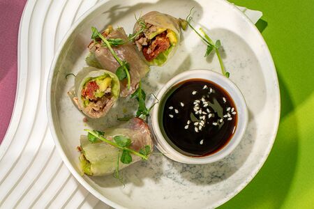 Спринг-роллы с индейкой