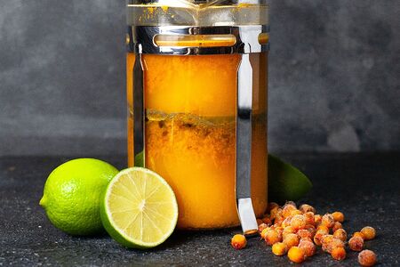 Облепиховый с мёдом и лаймом