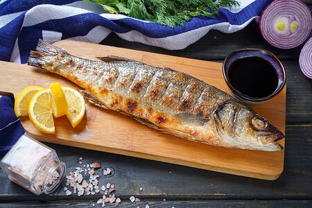 Сибас на гриле