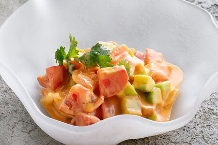 Севиче из лосося со сладким чили