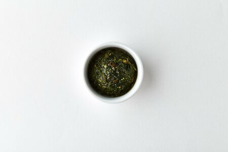 Белая фасоль в песто